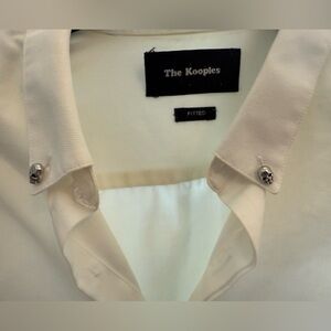 The Kooples - Ivory Dress Shirt with Skull detail